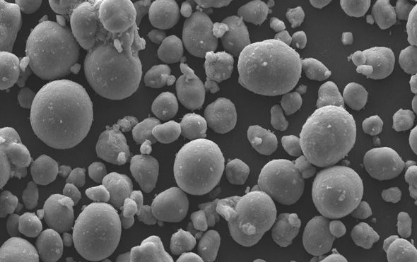 球形海绵钛粉的SEM照片