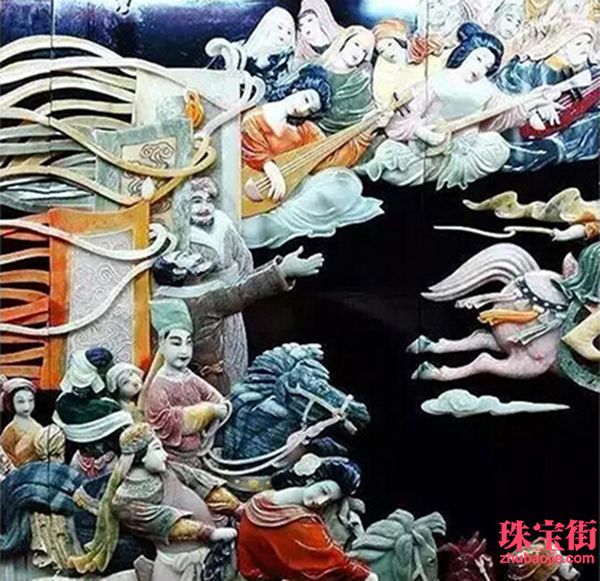 用料30吨玉石，雕成重达10吨的丝绸之路PK清明上河图