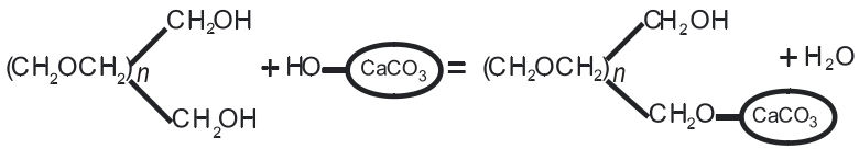 聚乙二醇-200与重质碳酸钙粉体表面作用机理