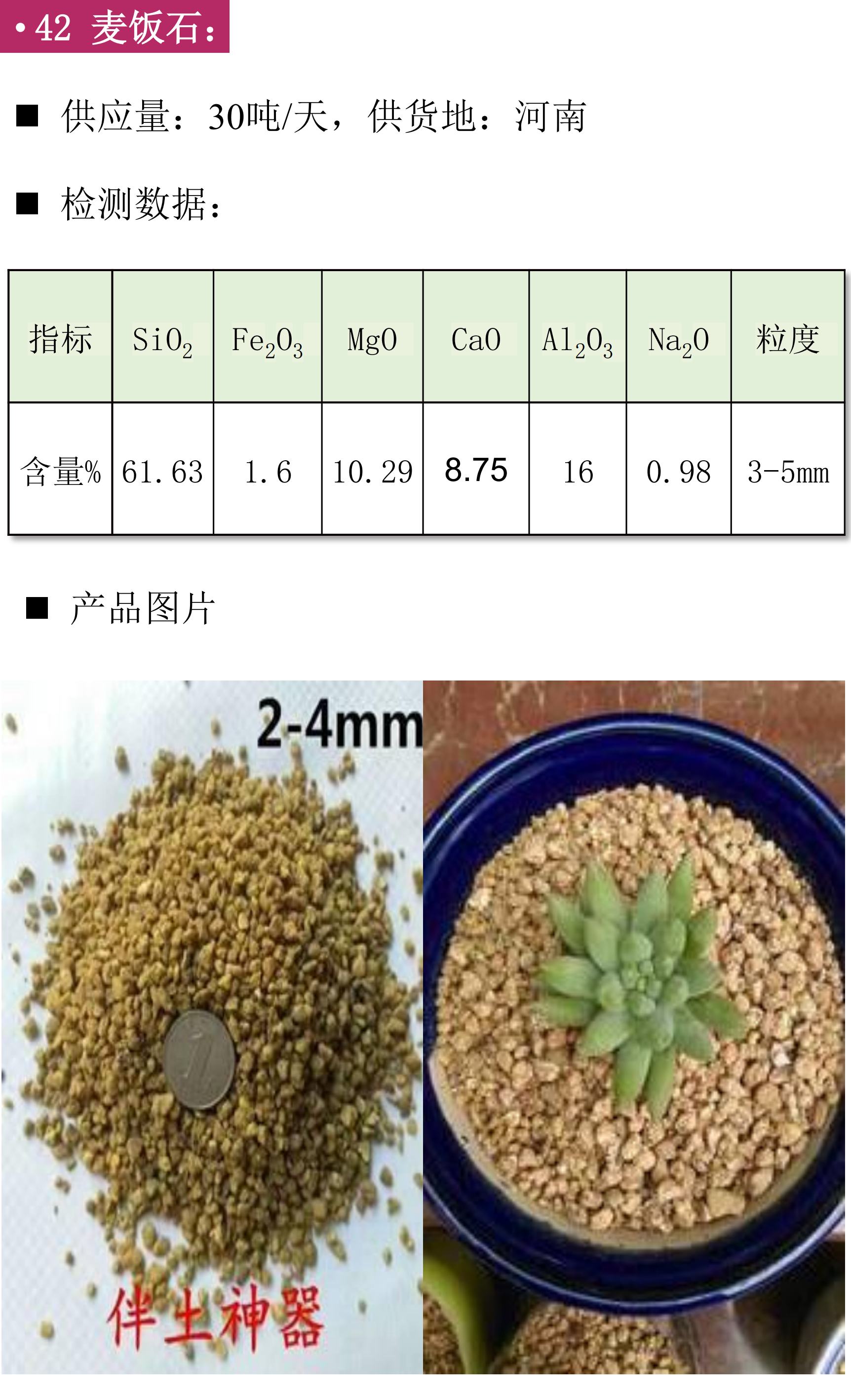 【找现货】第四期非金属矿粉体材料供应汇！