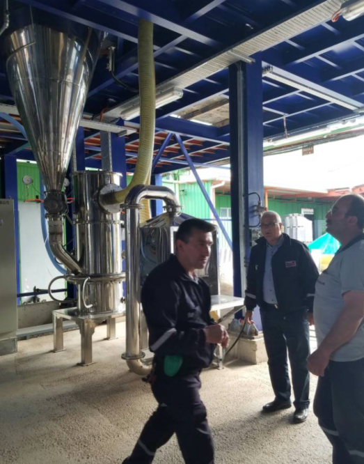密友绿色环保智能型气流粉碎混合系统在土耳其客户使用现场(三)
