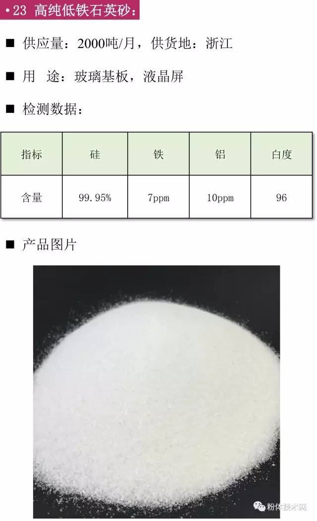 高纯地铁石英砂价格行情