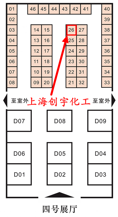 上海创宇化工有限公司展会位置