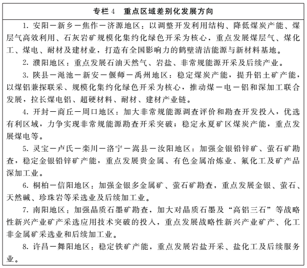 《河南省矿产资源总体规划（2016-2020年）》印发，将重点整治小、散、乱矿山