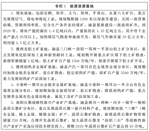 《河南省矿产资源总体规划（2016-2020年）》印发，将重点整治小、散、乱矿山