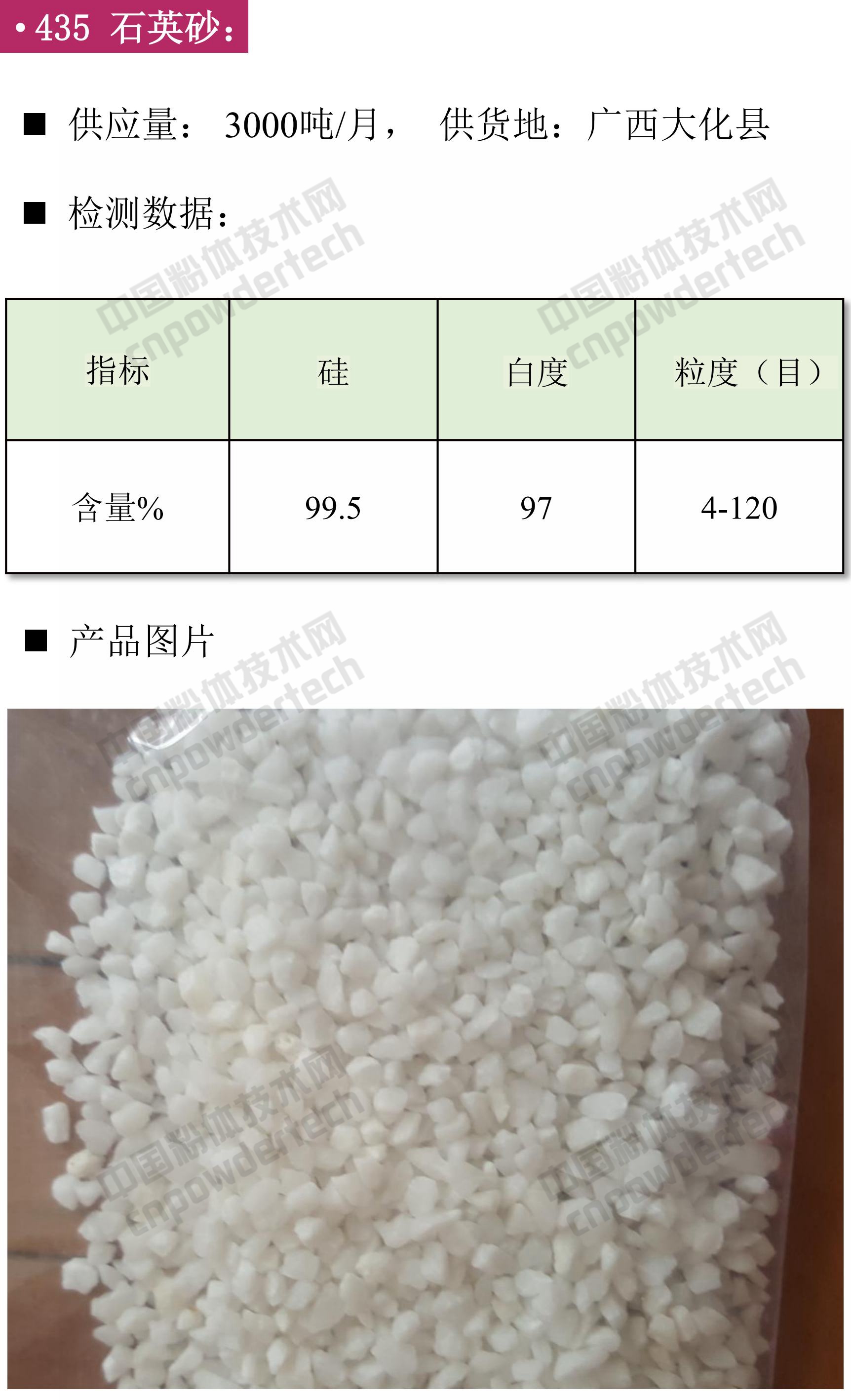 石英、高纯石英砂、硅微粉