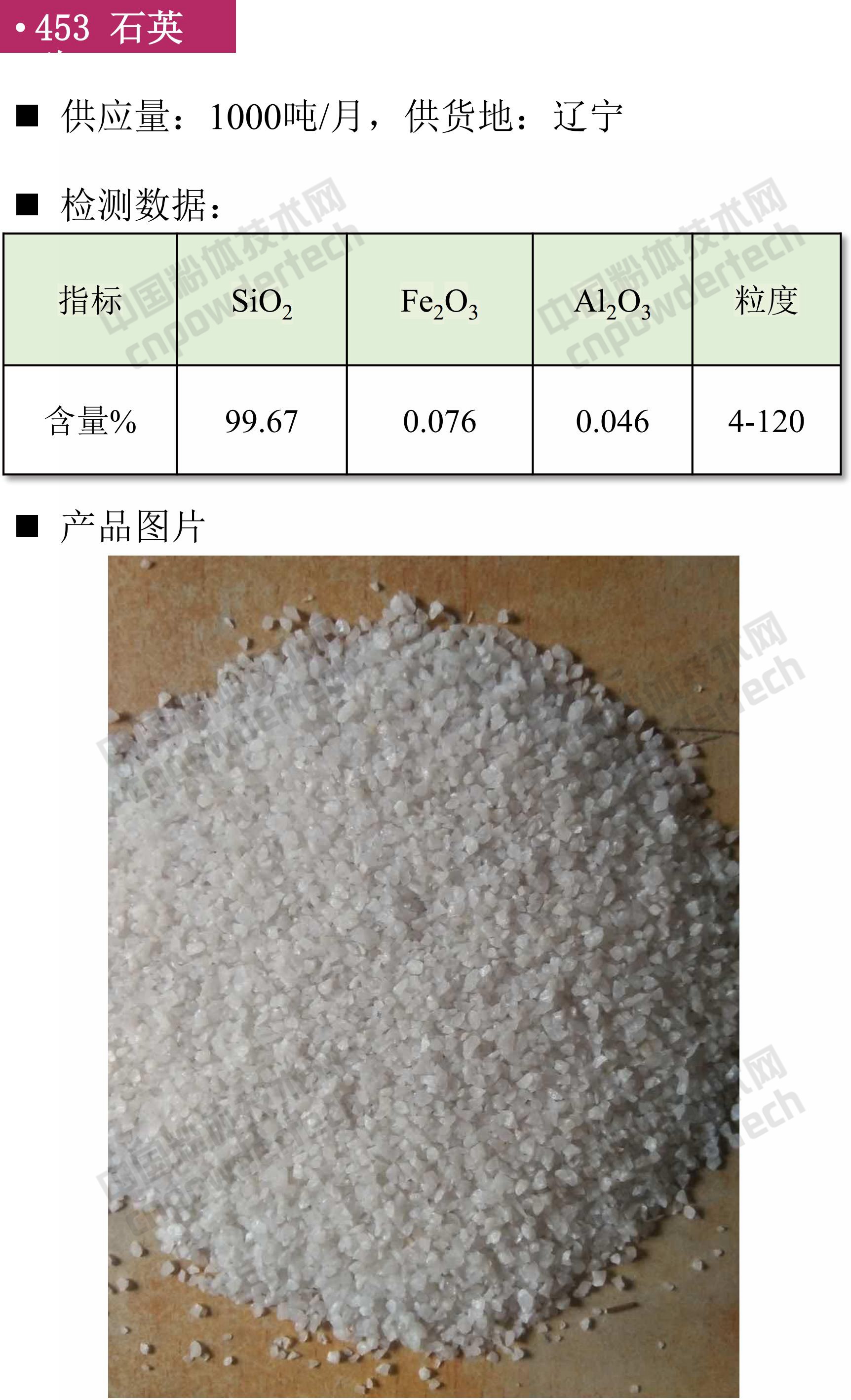 石英、高纯石英砂、硅微粉