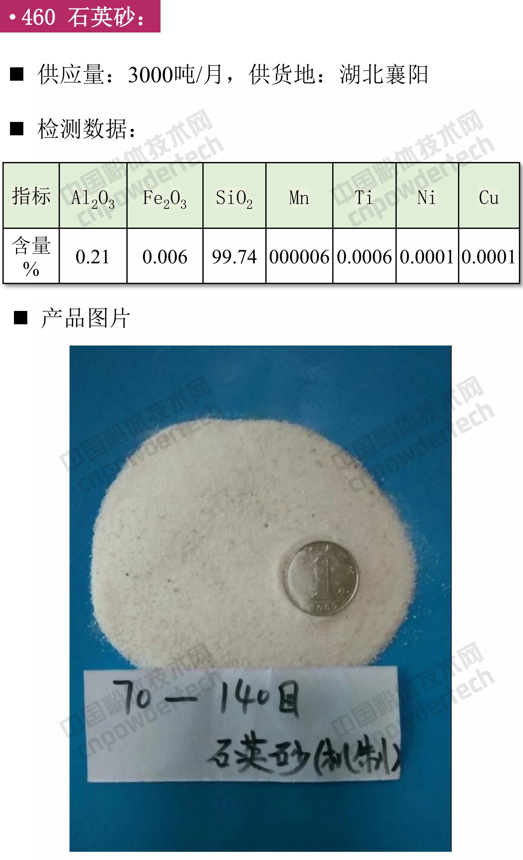 石英、高纯石英砂、硅微粉