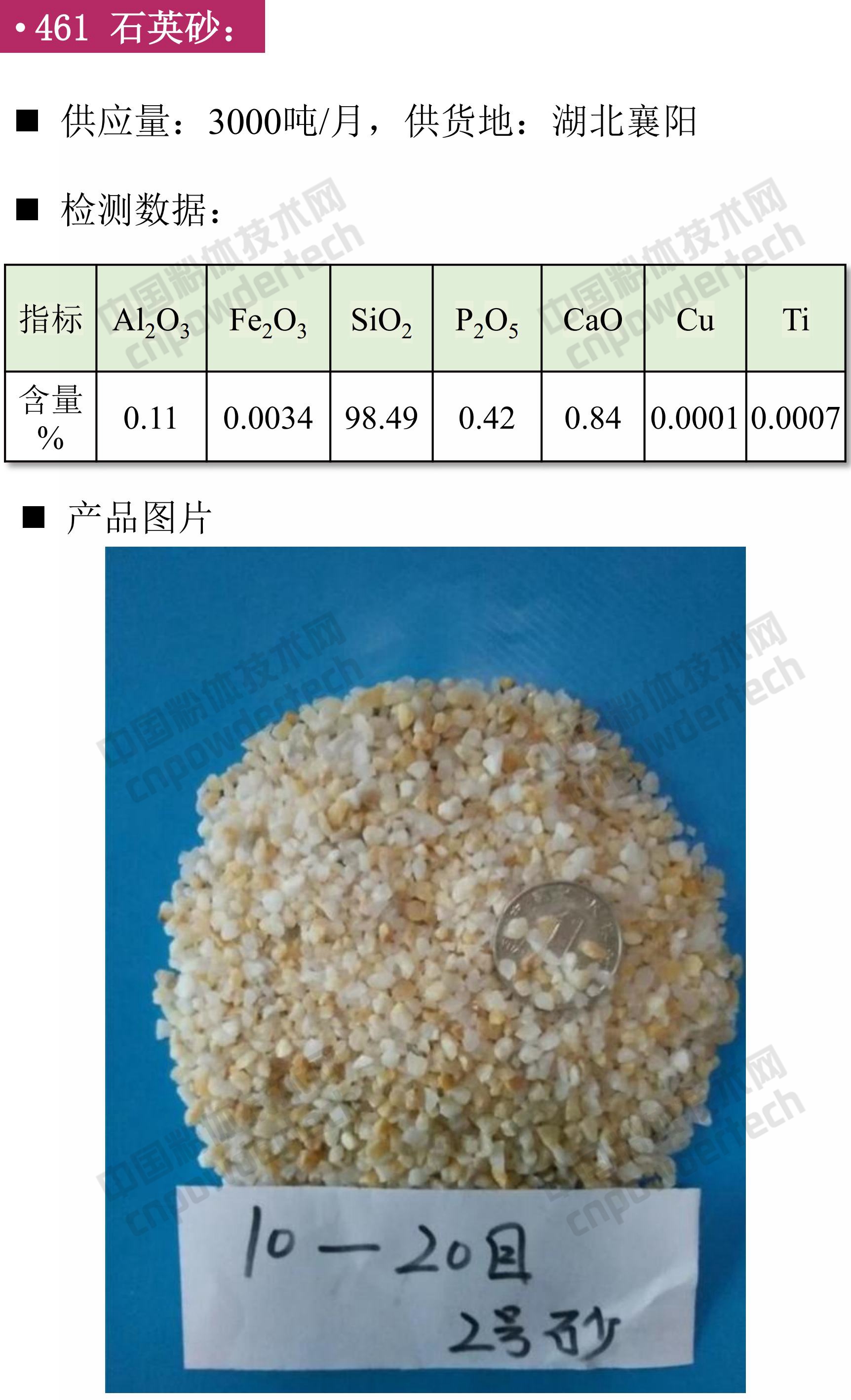 石英、高纯石英砂、硅微粉