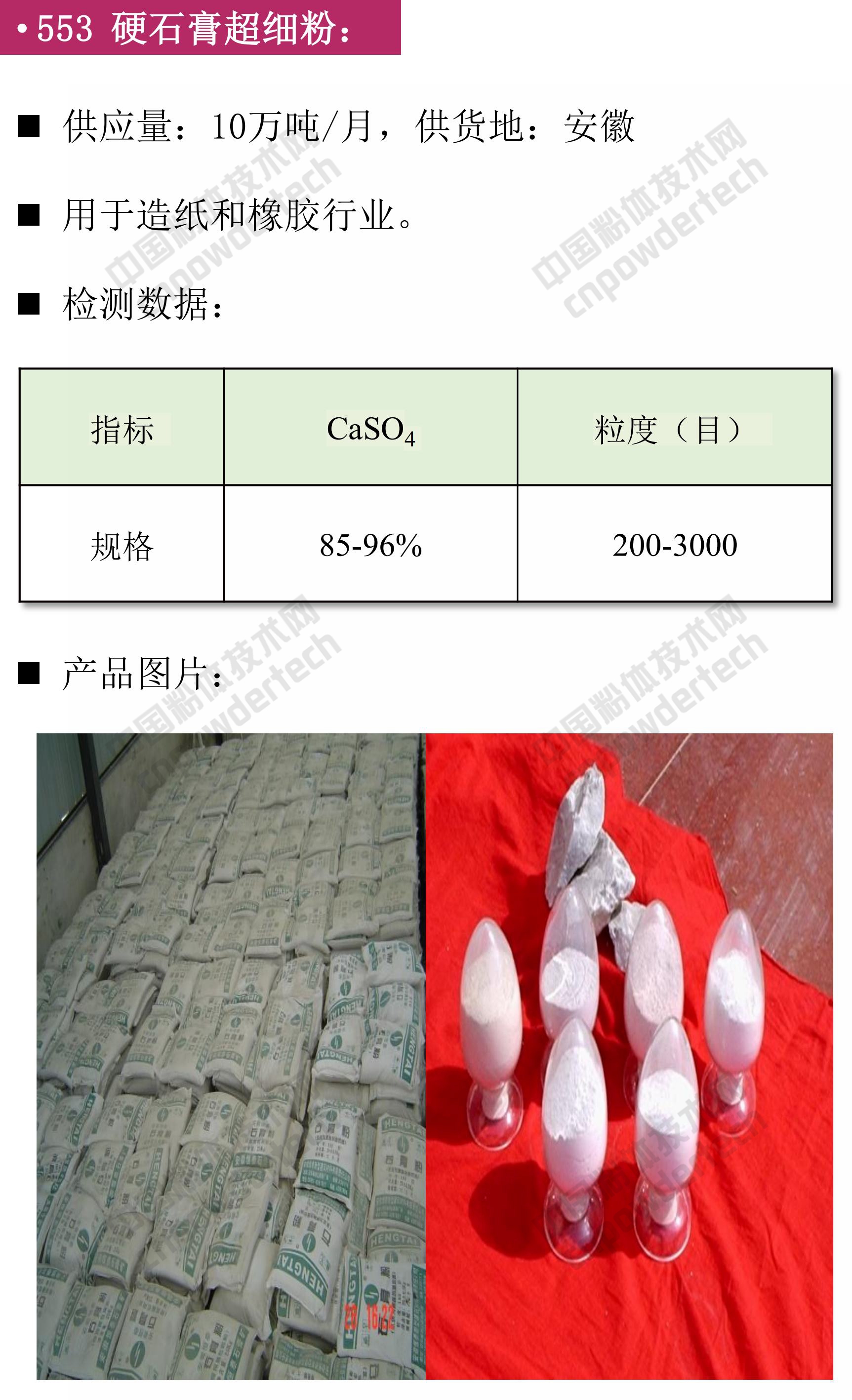 【找现货】第46期最新硅藻土、白云石、石膏、钛白粉供应汇！