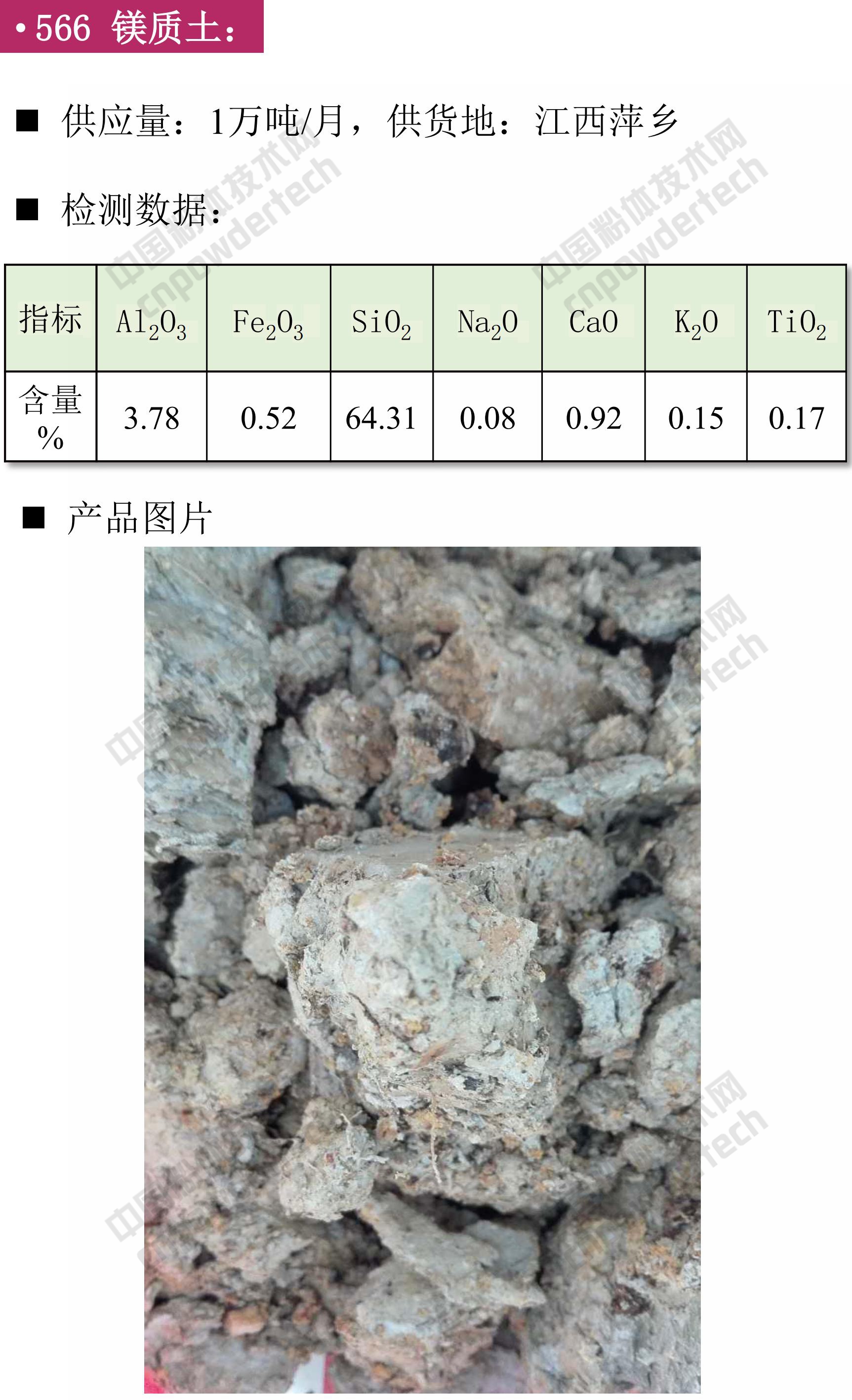 【找现货】第46期最新硅藻土、白云石、石膏、钛白粉供应汇！