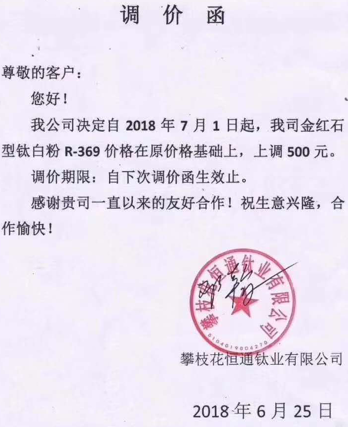 钛白粉龙头领涨,中小企业转型升级迫在眉睫!