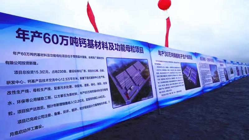 广源集团安徽青阳年产60万吨钙基材料及功能母粒项目开工