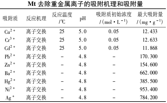 蒙脱石改性及其在污水处理中的应用