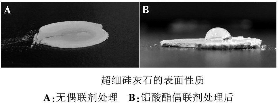 铝酸酯偶联剂改性硅灰石对聚丙烯性能的影响 　　 　　