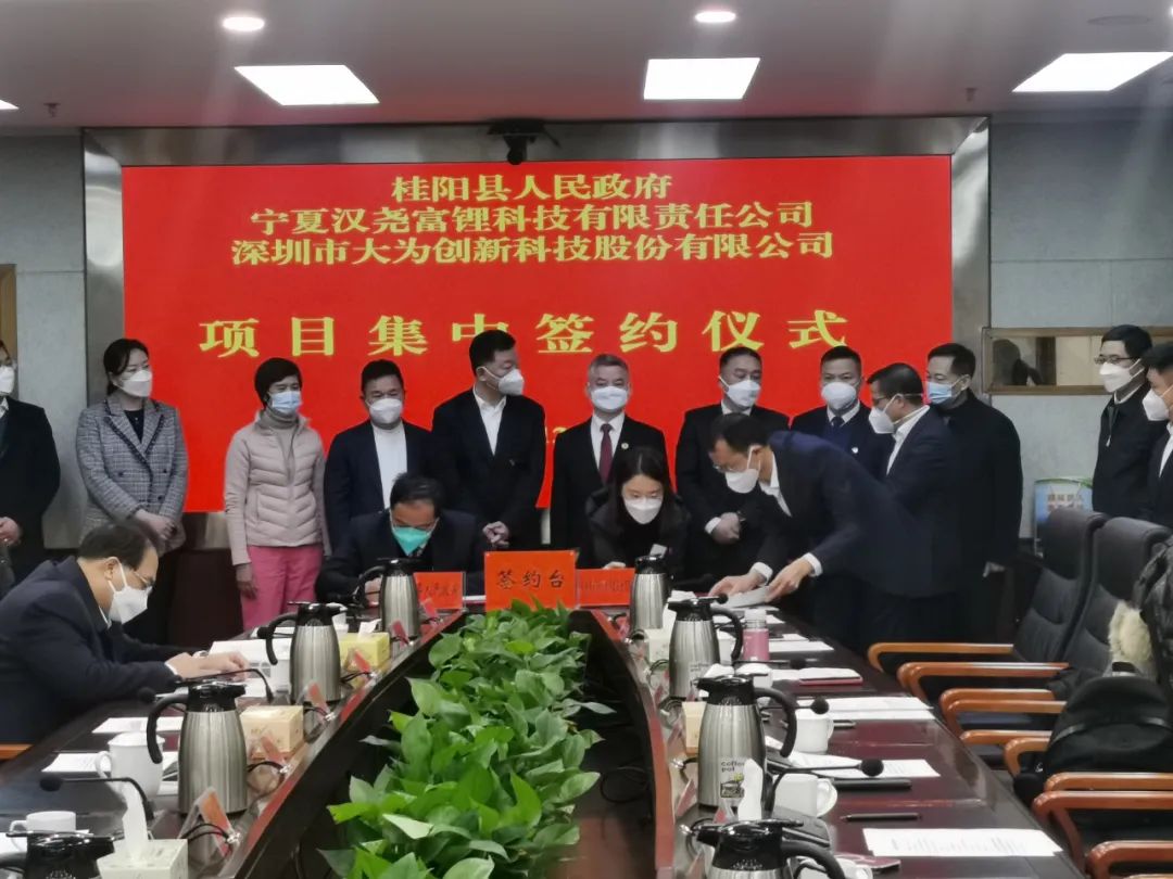 大为股份含锂矿资源综合利用产业园项目落户湖南桂阳县 　　 　　