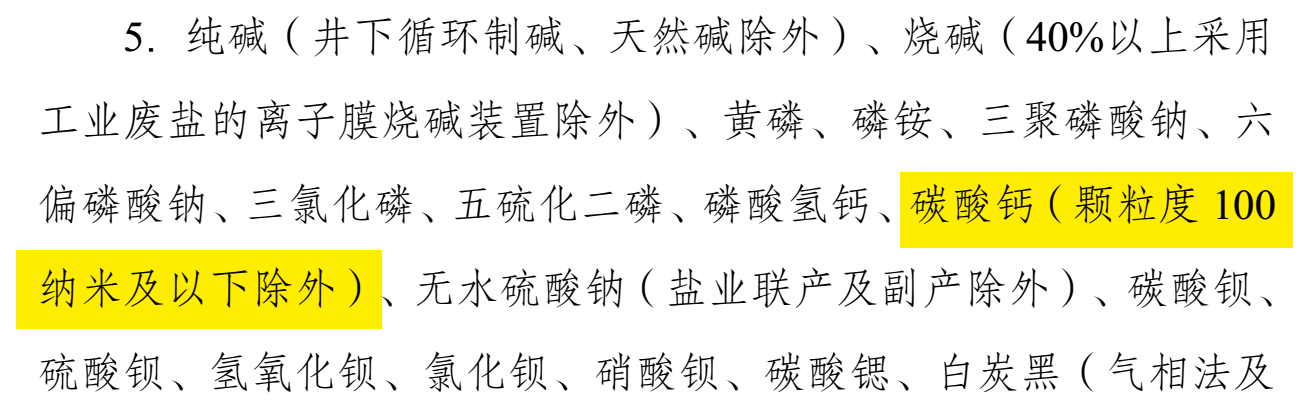 碳酸钙重大利好！发改委印发《产业结构调整指导目录（2024年本）》 　　
